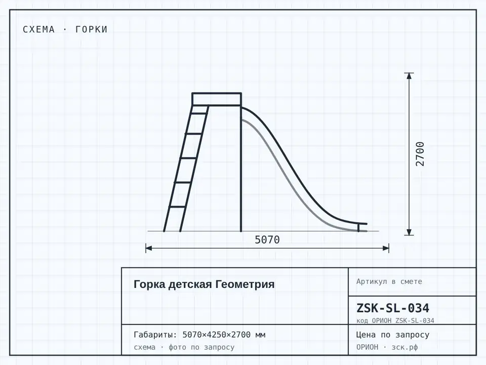 Горка детская Геометрия